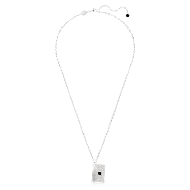 Letra 項鏈, 銘刻雋永情書, 白色, 鍍白金色 - Swarovski, 5687020