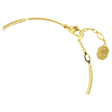 Bracelet-jonc Idyllia, Perle de cristal, Cœur, Rose, Placage de ton or - Swarovski, 5687258