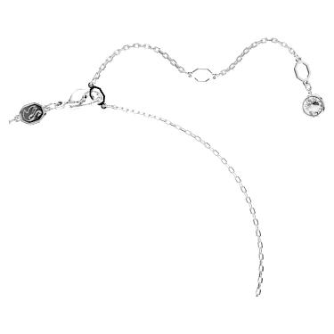 Pingente Hyperbola, Pavé, Infinity, Branco, Lacado a ródio - Swarovski, 5687265