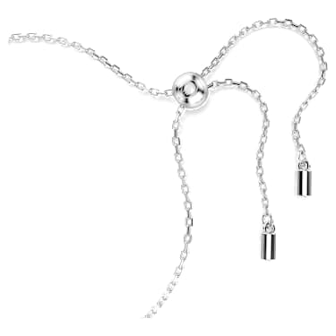Hyperbola 手鏈, 心形, 藍色, 鍍白金色 - Swarovski, 5687621