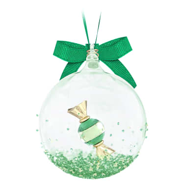 Holiday Cheers dulcis ボールオーナメント グリーン | Swarovski