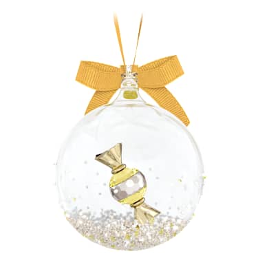 Holiday Cheers Dulcis Ball Ornament, Yellow - Swarovski, 5688315