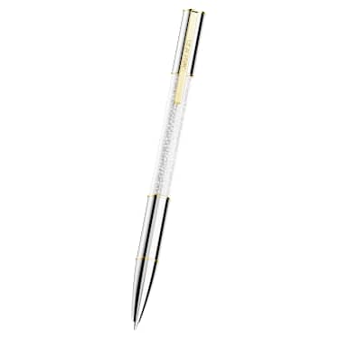 Crystalline Lustre 볼포인트 펜, 실버 톤, 믹스 메탈 피니시 - Swarovski, 5688637