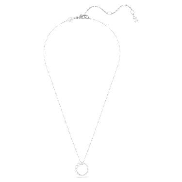 Matrix 펜던트, 크리스털 펄, 라운드 컷, 화이트, 로듐 플래팅 - Swarovski, 5688751