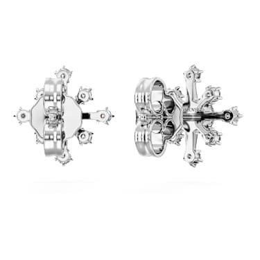 Cercei stud Galaxy, Diamante create în laborator 0.5 ct tw, Formă rotundă, Aur alb 18K - Swarovski, 5688876