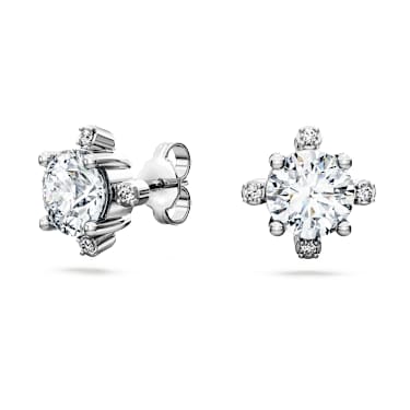 Galaxy Ohrstecker, Im Labor gezüchtete Diamanten 2,1 ct tw, Rundschliff, 18K Weißgold - Swarovski, 5688878