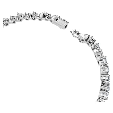 Galaxy Tennis สร้อยข้อมือ, เพชรสังเคราะห์ 5.2 กะรัต, รูปทรงหลากหลาย, ทองคำขาว 18K - Swarovski, 5688881