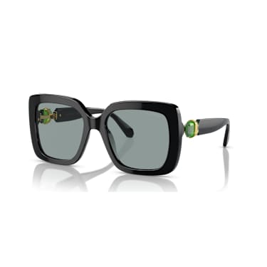 Sunglasses, Oversized, Square shape, SK6001, Black - Swarovski, 5689092