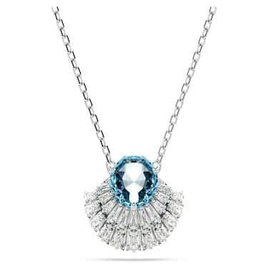 Idyllia 鏈墜, 貝殼, 藍色, 鍍白金色 - Swarovski, 5689195