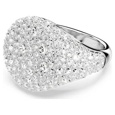Sublima Cocktailring, Weiß, Rhodiniert - Swarovski, 5689426