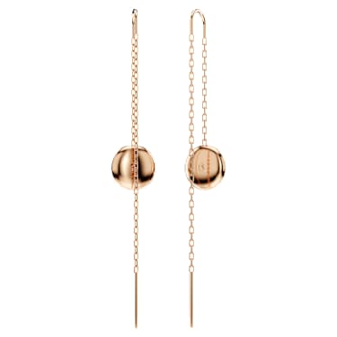Pendientes Sublima, Blancos, Baño tono oro rosa - Swarovski, 5689427