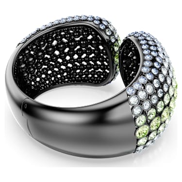 Sublima Armreif, Rundschliff, Mehrfarbig, Rutheniert - Swarovski, 5689593