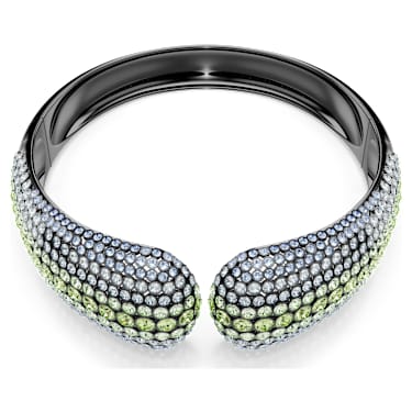 Sublima 束颈项链, 圆形切割, 流光溢彩, 镀钌 - Swarovski, 5689599