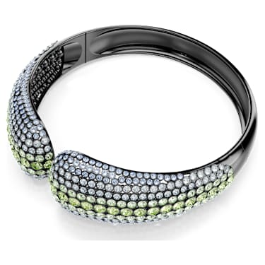 Sublima 束颈项链, 圆形切割, 流光溢彩, 镀钌 - Swarovski, 5689599