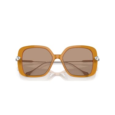 Sunglasses, Oversized, Square shape, SK6011, Brown - Swarovski, 5689794