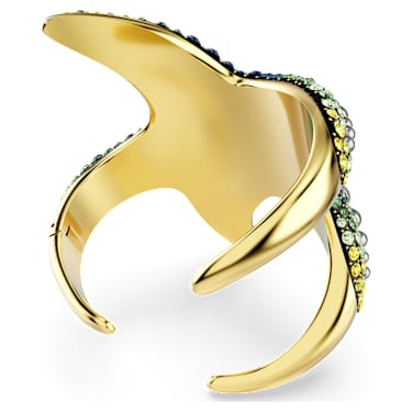 Idyllia cuff, Crystal pearls, Starfish, Multicolored, Gold-tone plated - Swarovski, 5689914