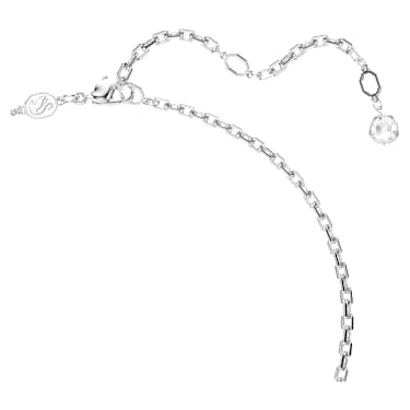 Connexus pendant, Mixed cuts, `Love is around`, Grey, Rhodium plated - Swarovski, 5690040