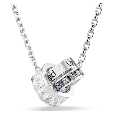 Connexus hanger, Verschillende slijpvormen, `Love is around`, Grijs, Rodium toplaag - Swarovski, 5690040