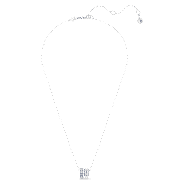Connexus pendant, Mixed cuts, `Love is around`, Blue, Rhodium plated - Swarovski, 5690042