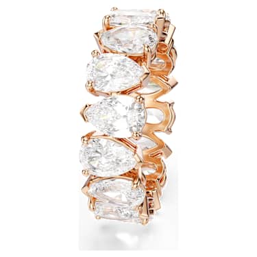 Matrix Vittore リング, ペアカット, ホワイト, 18Kローズゴールドコーティング - Swarovski, 5690091