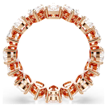 Pierścionek Matrix Vittore, Szlif gruszkowy, Biały, Powłoka w odcieniu różowego złota - Swarovski, 5690094