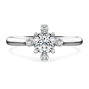 Galaxy ring, Lab-grown diamonds 0.5 ct tw, Round cut, 18K white gold - Swarovski, 5690383