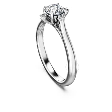 Galaxy ring, Lab-grown diamonds 0.5 ct tw, Round cut, 18K white gold - Swarovski, 5690383