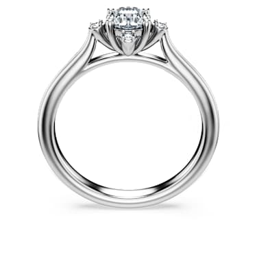 Prsten Galaxy, Laboratorně pěstované diamanty 0,5 ct tw, Kulatý tvar, 18K bílé zlato - Swarovski, 5690388