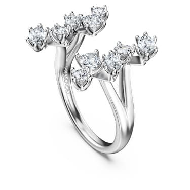Anello aperto Galaxy, Diamanti creati in laboratorio 1,25 ct tw, Forme miste, Oro bianco 18 K - Swarovski, 5690404