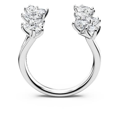 Galaxy open ring, Lab-grown diamonds 1.25 ct tw, Mixed cuts, 18K white gold - Swarovski, 5690404