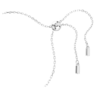 Matrix armband, Verschillende slijpvormen, Geel, Rodium toplaag - Swarovski, 5690694