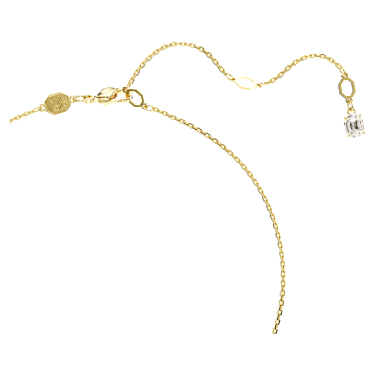 Idyllia 펜던트, 크리스털 펄, 해마, 화이트, 골드 톤 플래팅 - Swarovski, 5690874