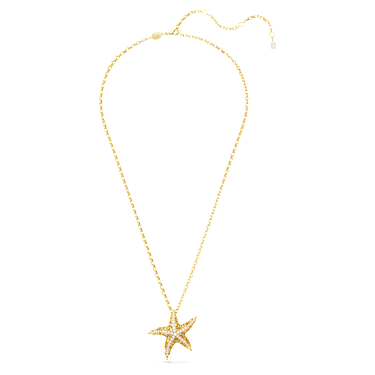 Pendentif Idyllia, Crystal pearls, Étoile de mer, Ton doré, Placage de ton or - Swarovski, 5691035