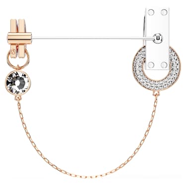 Connexus 胸針, 混合式切割, `Love is around`, 白色, 多種金屬潤飾 - Swarovski, 5691180