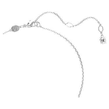 Komplet Idyllia, Mešani rezi, Snežinka, Bela, Prevleka iz rodija - Swarovski, 5691486