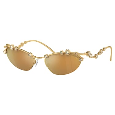 Gafas de sol, Forma de ojo de gato, SKU001, Tono dorado - Swarovski, 5691642