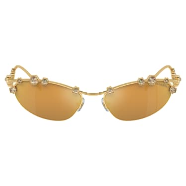 Sunglasses, Cat-eye shape, SKU001, Gold tone - Swarovski, 5691642