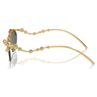 Sunglasses, Cat-eye shape, SKU001, Gold tone - Swarovski, 5691642