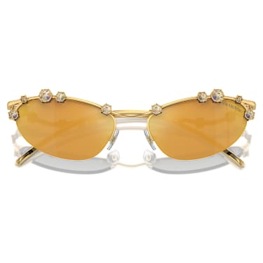 Sunglasses, Cat-eye shape, SKU001, Gold tone - Swarovski, 5691642