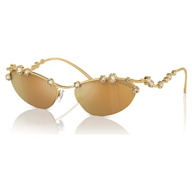 Occhiali da sole, Forma Cat-eye, SKU001, Tono dorato - Swarovski, 5691642