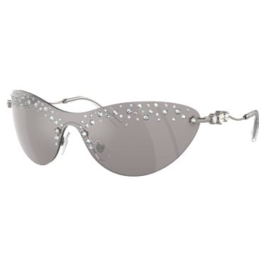 Okulary przeciwsłoneczne, Maska, W odcieniu srebra - Swarovski, 5691643