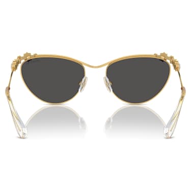 Sunglasses, Oval shape, SK7017, Gold tone - Swarovski, 5691647