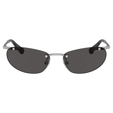 Sunglasses, Oval shape, Black - Swarovski, 5691652