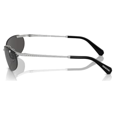 Sonnenbrille, Ovale Form, Schwarz - Swarovski, 5691652