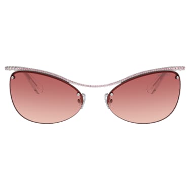 Sunglasses, Oval shape, SK7018, Pink - Swarovski, 5691654