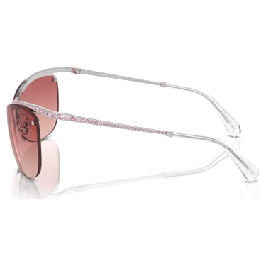 Sunglasses, Oval shape, SK7018, Pink - Swarovski, 5691654