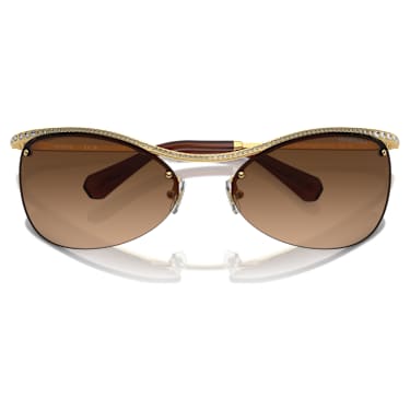 Gafas de sol, Forma ovalada, SK7018, Marrones - Swarovski, 5691655