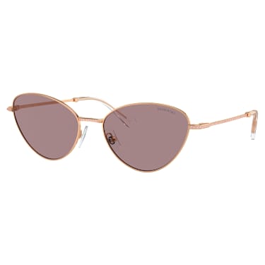 Sunglasses, Cat-eye shape, SK7014, Purple - Swarovski, 5691656