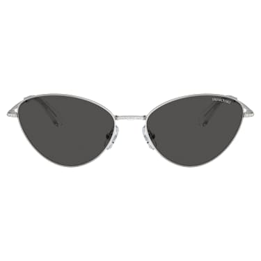 Gafas de sol, Forma de ojo de gato, SK7014, Negras - Swarovski, 5691657