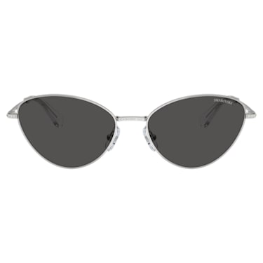 Sunglasses, Cat-eye shape, SK7014, Black | Swarovski